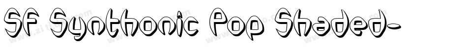 SF Synthonic Pop Shaded字体转换